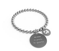 Bracciale 10 Buoni Propositi Donna in Acciaio SI PARTE IN QUARTA - SI PARTE IN QUARTA